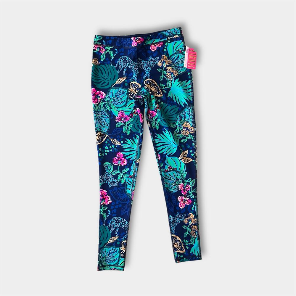 Lilly Pulitzer Luxletic Girls Mini Weekender Legging Life of the Party XL NWT